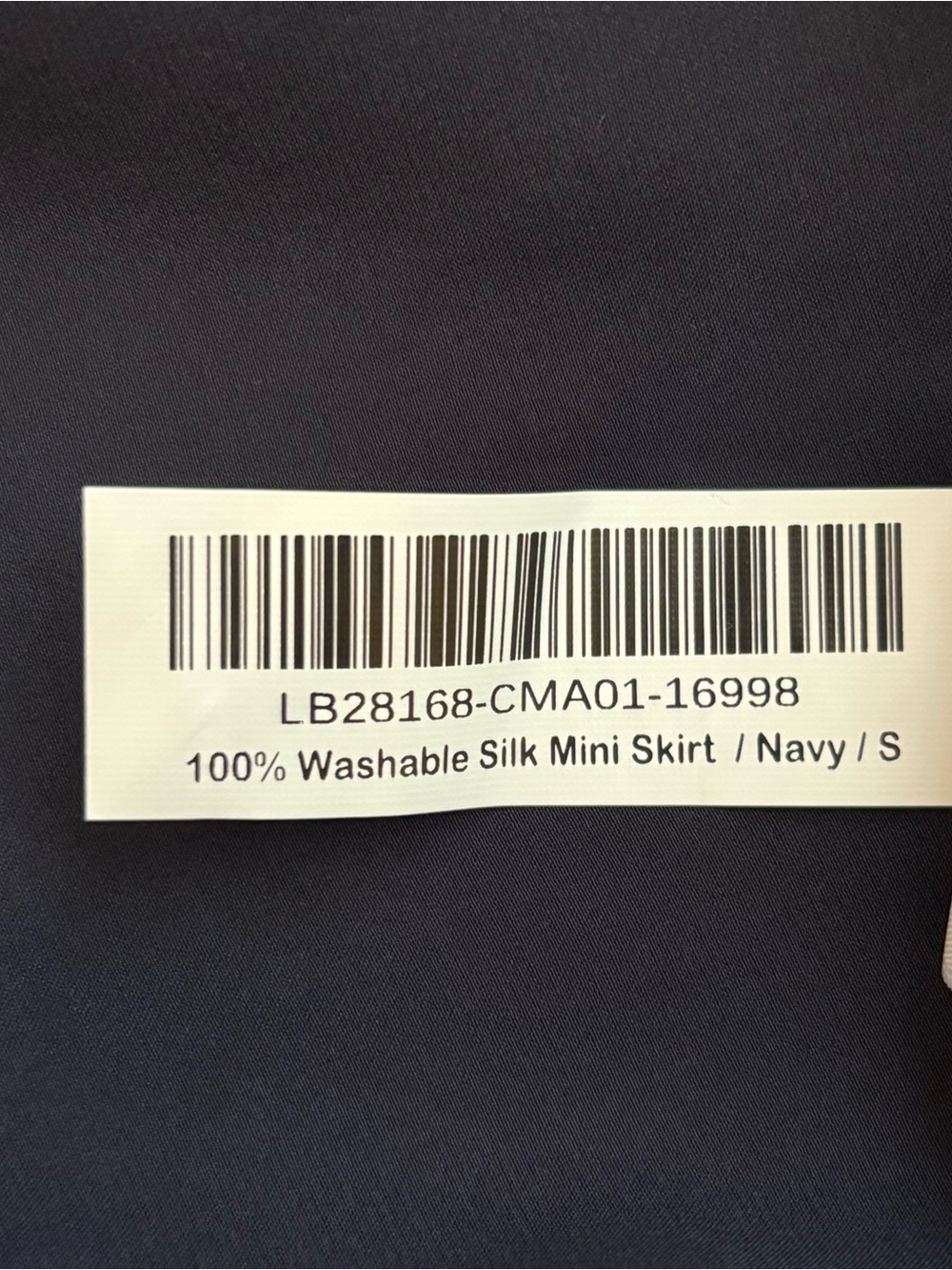 Quince 100% Washable Silk Mini Skirt Navy
Women’s Small - Picture 9 of 11